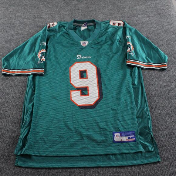 Vintage Miami Dolphins Jersey Mens Large NFL Football Jay Fiedler Reebok 2000s - Picture 1 of 10